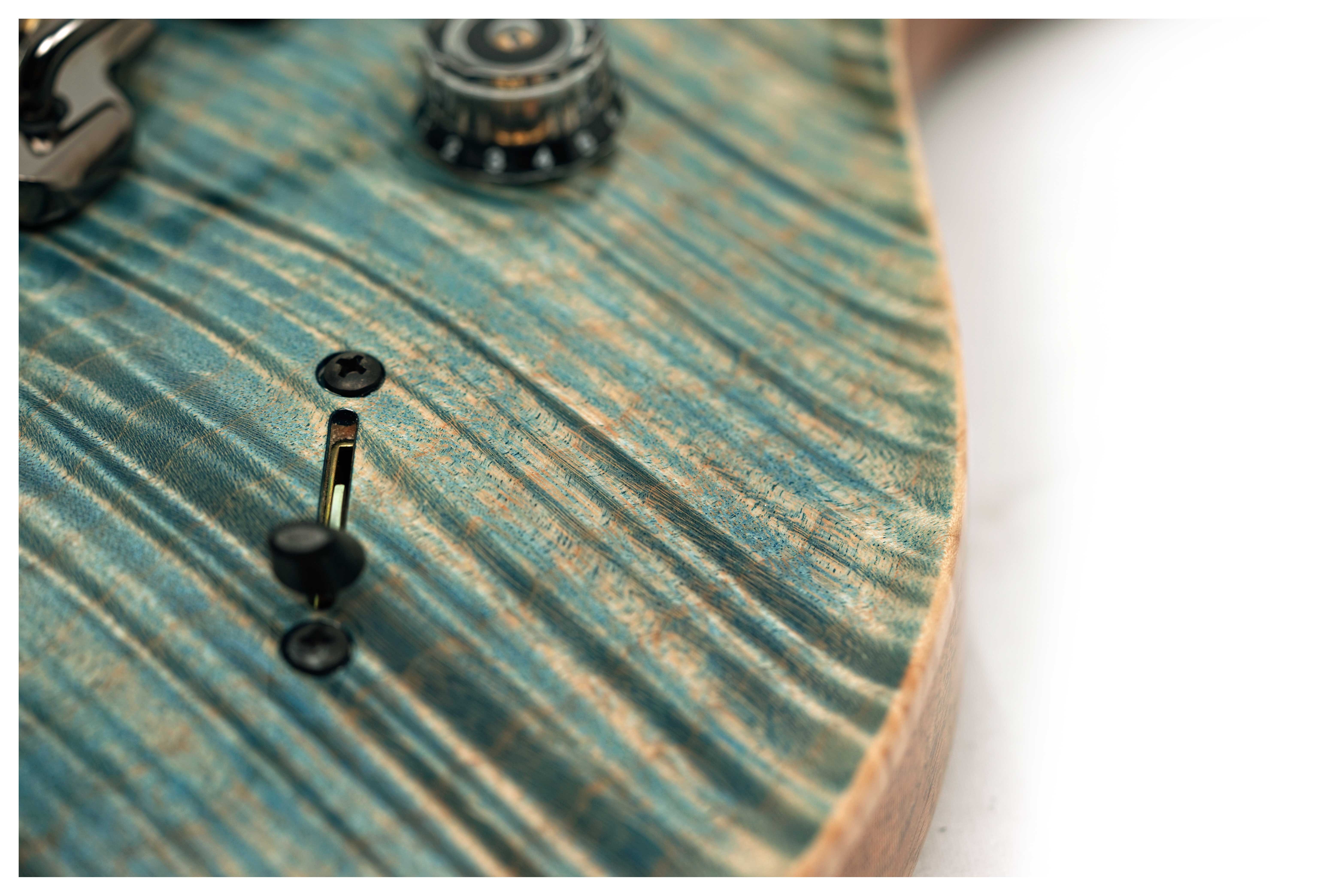 PRS Limited Edition Custom 24 Semi-Hollow Hand Selected Artist Grade Faded Indigo with Korean Awabi Birds #0424292