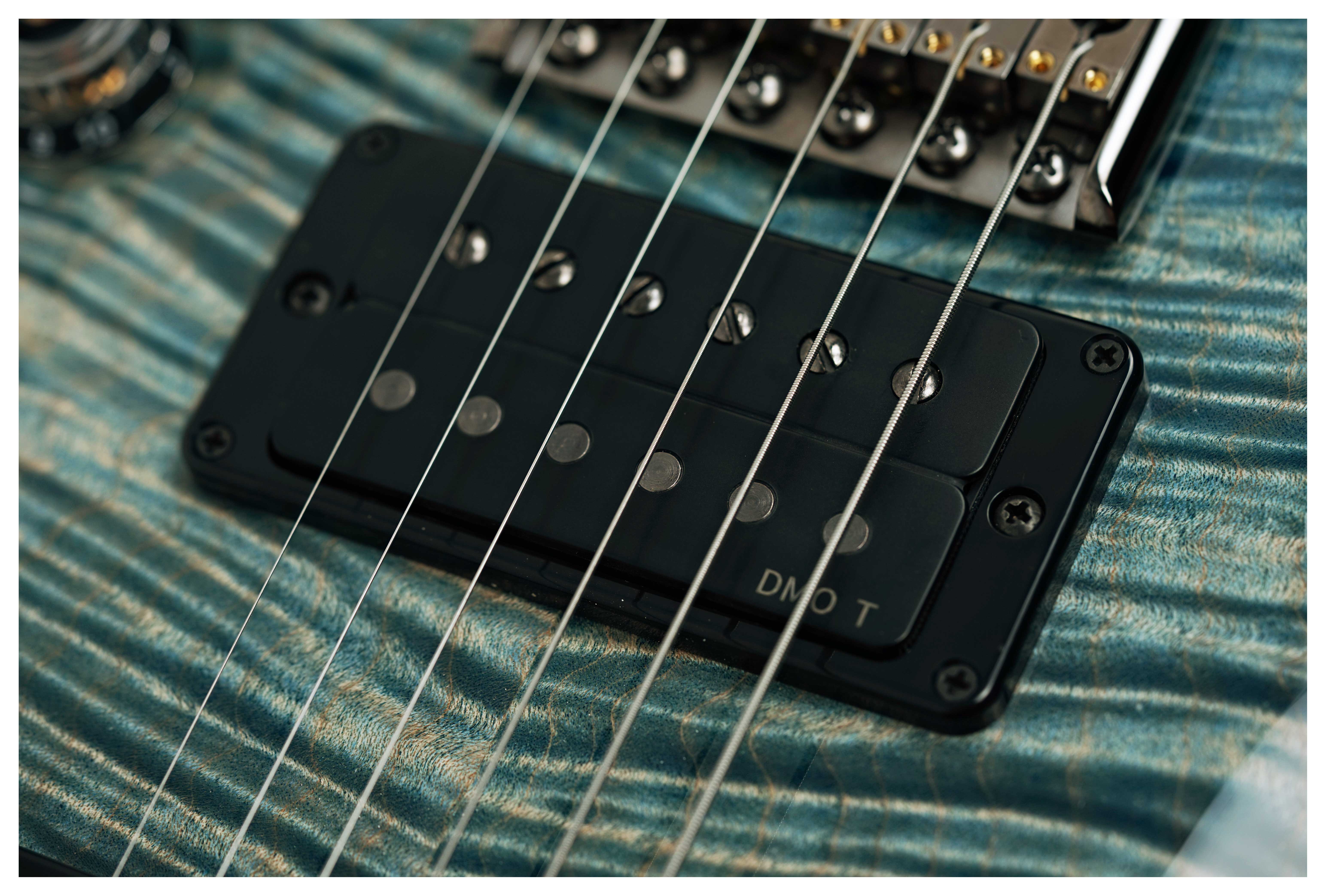 PRS Limited Edition Custom 24 Semi-Hollow Hand Selected Artist Grade Faded Indigo with Korean Awabi Birds #0424292
