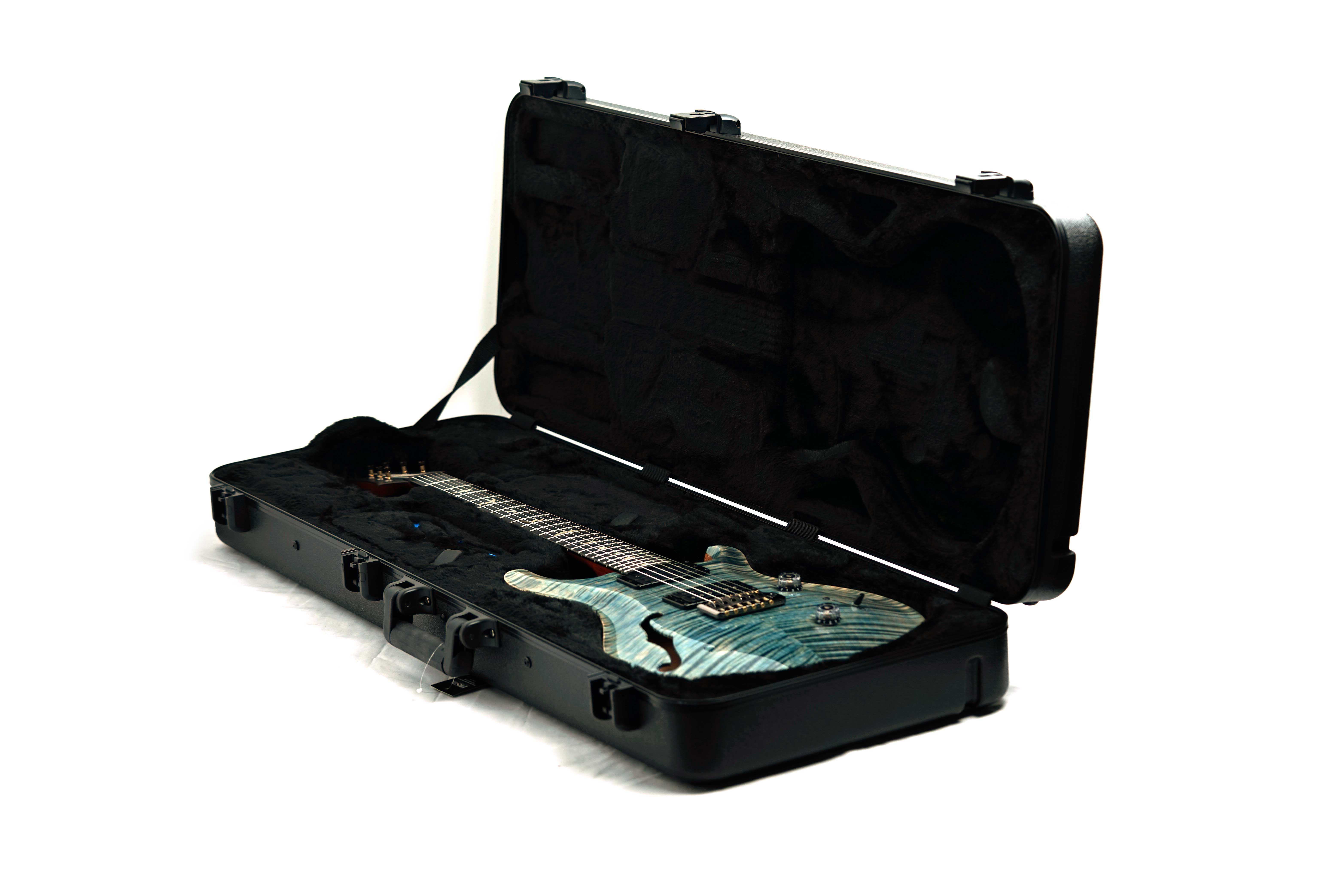 PRS Limited Edition Custom 24 Semi-Hollow Hand Selected Artist Grade Faded Indigo with Korean Awabi Birds #0424292
