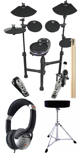 TOURTECH TT-12SM Portable Electronic Drum Kit Pack