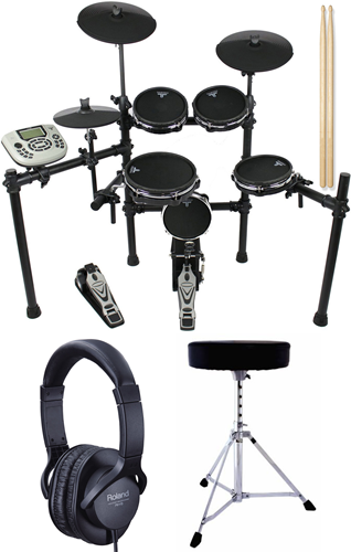 TOURTECH TT-22M 5 Piece All Mesh Electronic Drum Kit Pack