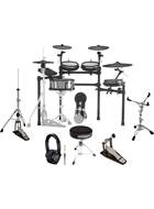 Roland TD-27KV V-Drums Electronic Drum Kit Headphone Bundle