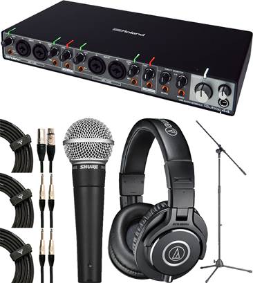 Roland Live Stream/Twitch Recording Package (Windows and Mac - iOS compatible with connector kit)