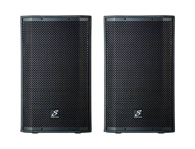 Studiomaster Venture 12A 12 Inch Active Speaker Pair with Free Stands