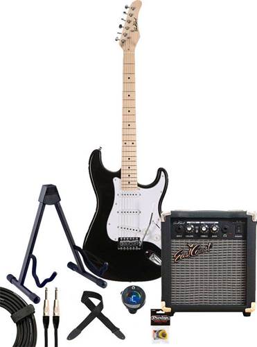 EastCoast ST1 Electric Guitar Pack Black EastCoast ST1 Electric Guitar Pack Black