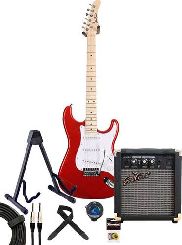EastCoast ST1 Electric Guitar Pack Candy Red EastCoast ST1 Electric Guitar Pack Candy Red