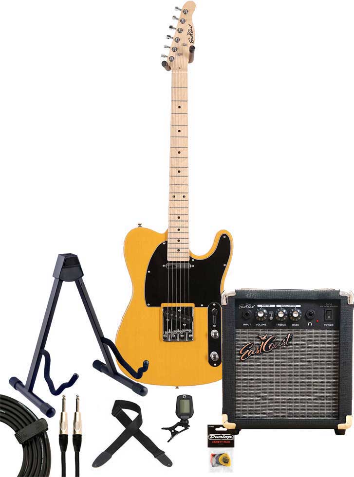 EastCoast T1 Pack Butterscotch Maple Fingerboard