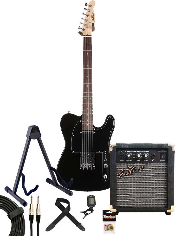 EastCoast T1 Pack Black Rosewood Fingerboard