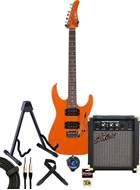 EastCoast HM1 Metallic Orange Rosewood Fingerboard Pack