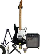 EastCoast ST2 Electric Guitar Pack Black