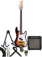 EastCoast PJ4 Sunburst Bass Pack