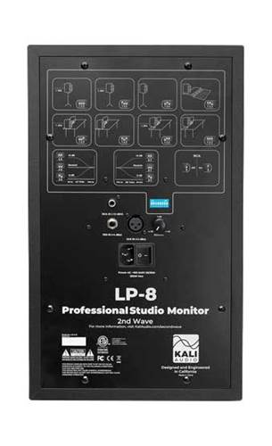 Kali Audio LP8 8 Inch Monitor Speaker Black V2 (Pair) Kali Audio LP8 8 Inch Monitor Speaker Black V2 (Pair)