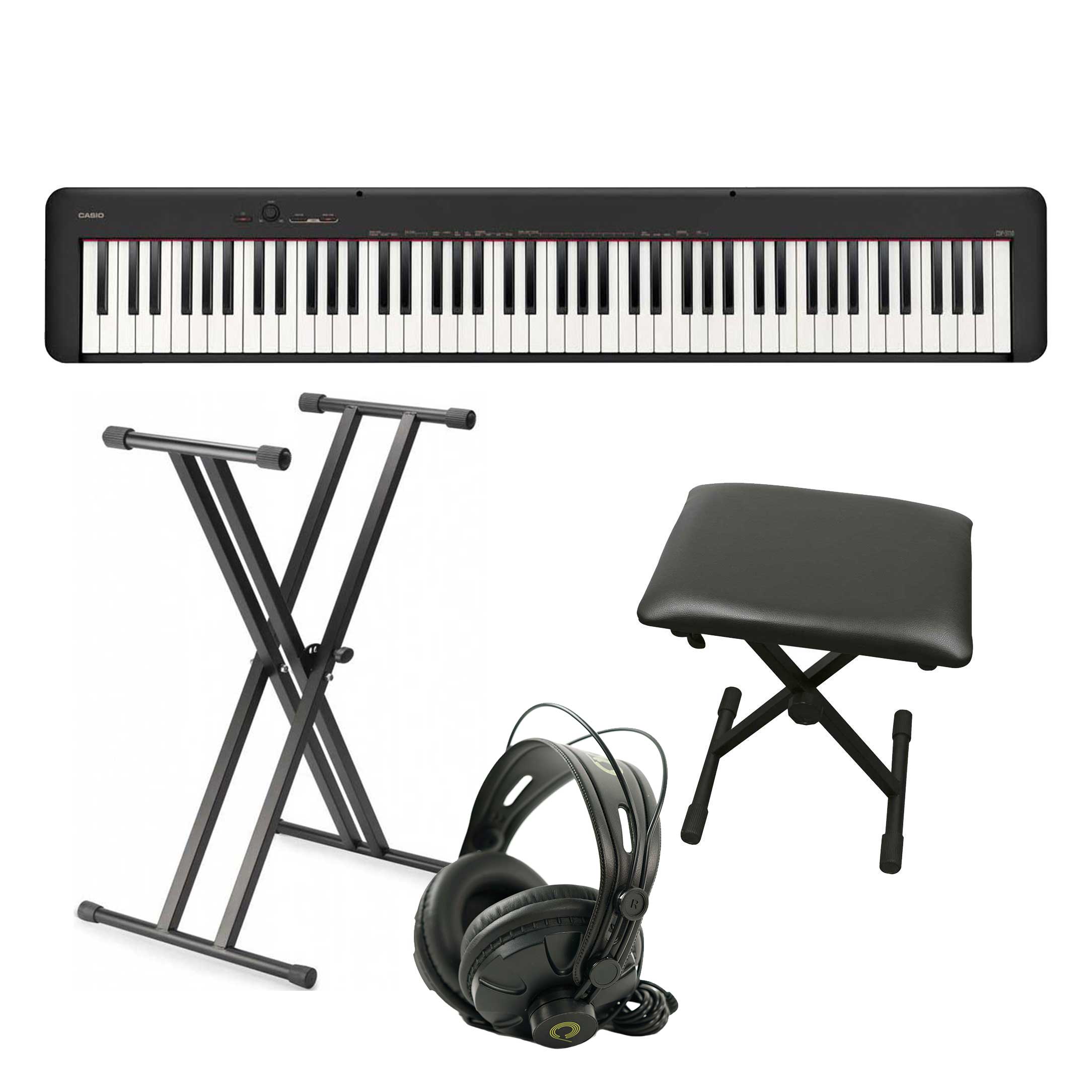 Casio CDP-S110BKC5 Digital Piano Black bundle