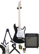 EastCoast ST1 3/4 Size Pack Black Maple Fingerboard