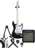 EastCoast ST1 3/4 Size Pack Black Maple Fingerboard
