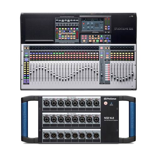Presonus StudioLive 32S Digital Mixer plus NSB 16.8 16x8 AVB Networked Stage Box