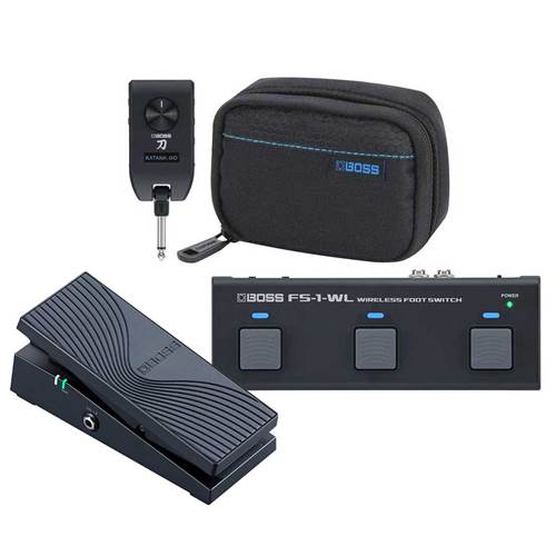 BOSS Katana GO Headphone Amp, Carry Case, Footswitch and Expression Pedal Bundle