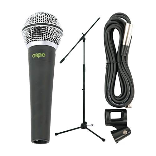 ORDO Microphones M-D10 Dynamic Microphone with Mic Boom Stand 