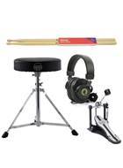 Mapex T400 Series Drum Throne Package with Kick Pedal
