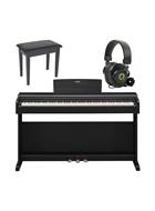Yamaha YDP-145B Digital Piano Black Bundle