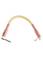 TOURTECH 5 Pack TTGC-0.5-BTW-RR 0.15m/0.5ft Braided Tweed Right Angle to Right Angle Patch Cable