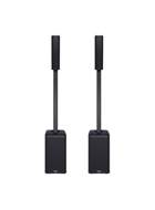 QSC KC12-BK 3000W Active 3-Way Column Loudspeaker System Pair