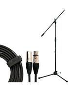 Ordo 4 x S-1MS1 Microphone Boom Stand and Cable Package