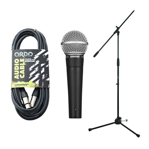 Shure SM58 Stand and Cable Bundle Shure SM58 Stand and Cable Bundle
