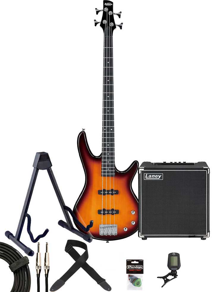 Ibanez GSR180 Pack Brown Sunburst with Laney DBF30