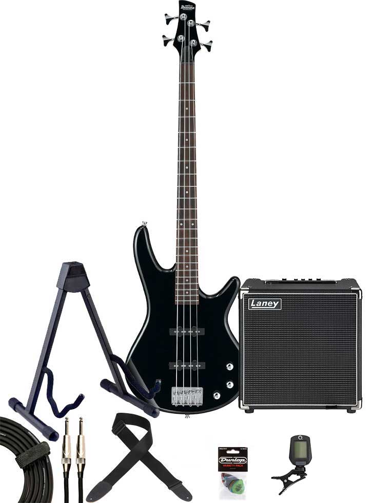 Ibanez GSR180 Pack Black with Laney DBF30