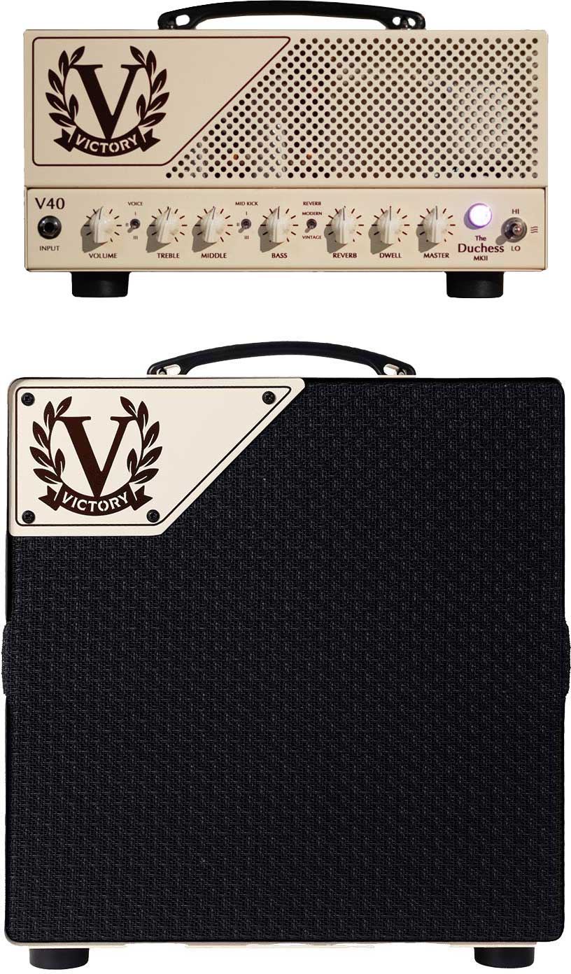 Victory Amps The Duchess V40MKII Lunchbox Valve Amp Head + V112 Duchess Lunchbox Guitar Cabinet Bundle