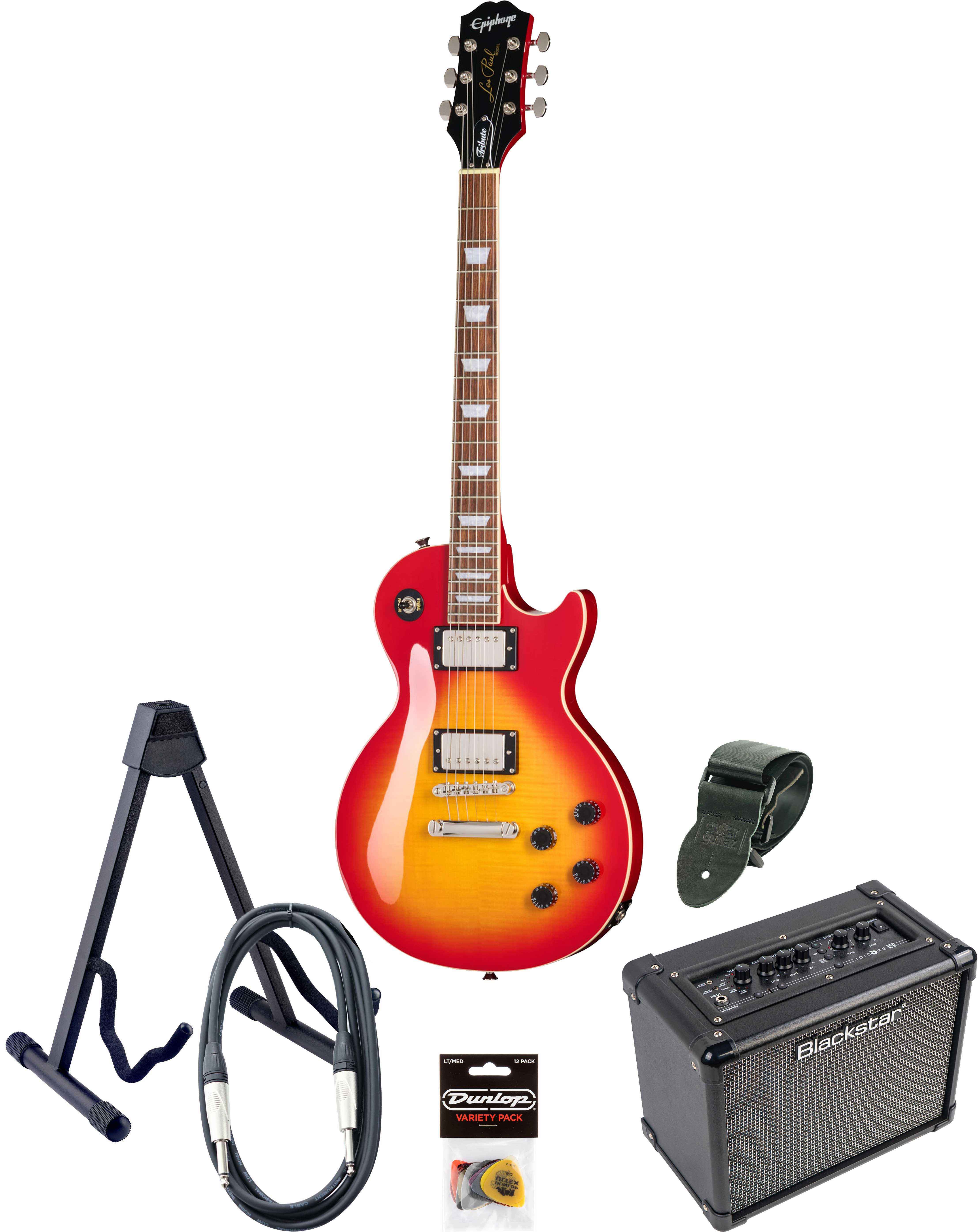 Epiphone Les Paul Tribute Plus & ID Core Pack Heritage Cherry Sunburst