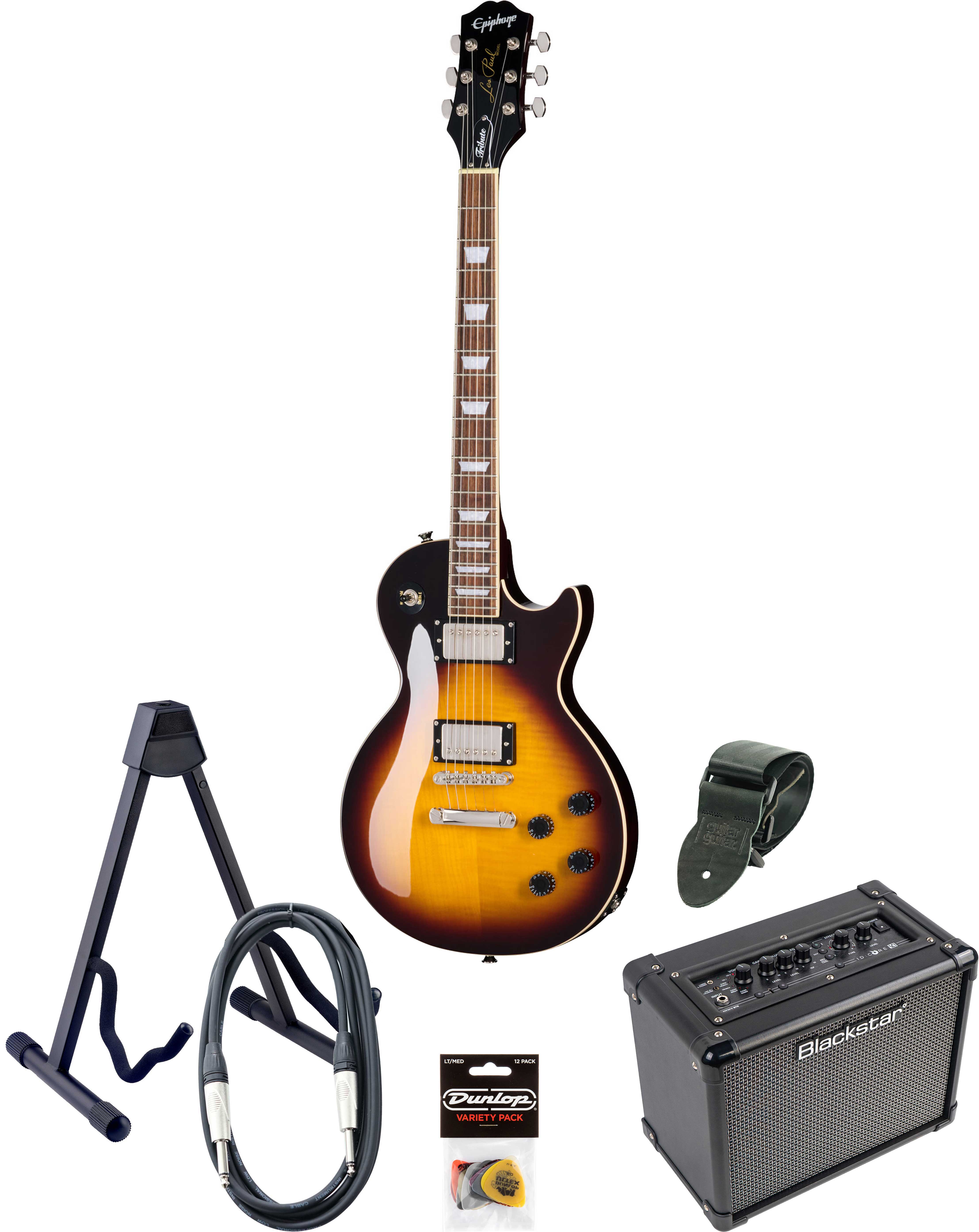 Epiphone Les Paul Tribute Plus & ID Core Pack Vintage Sunburst