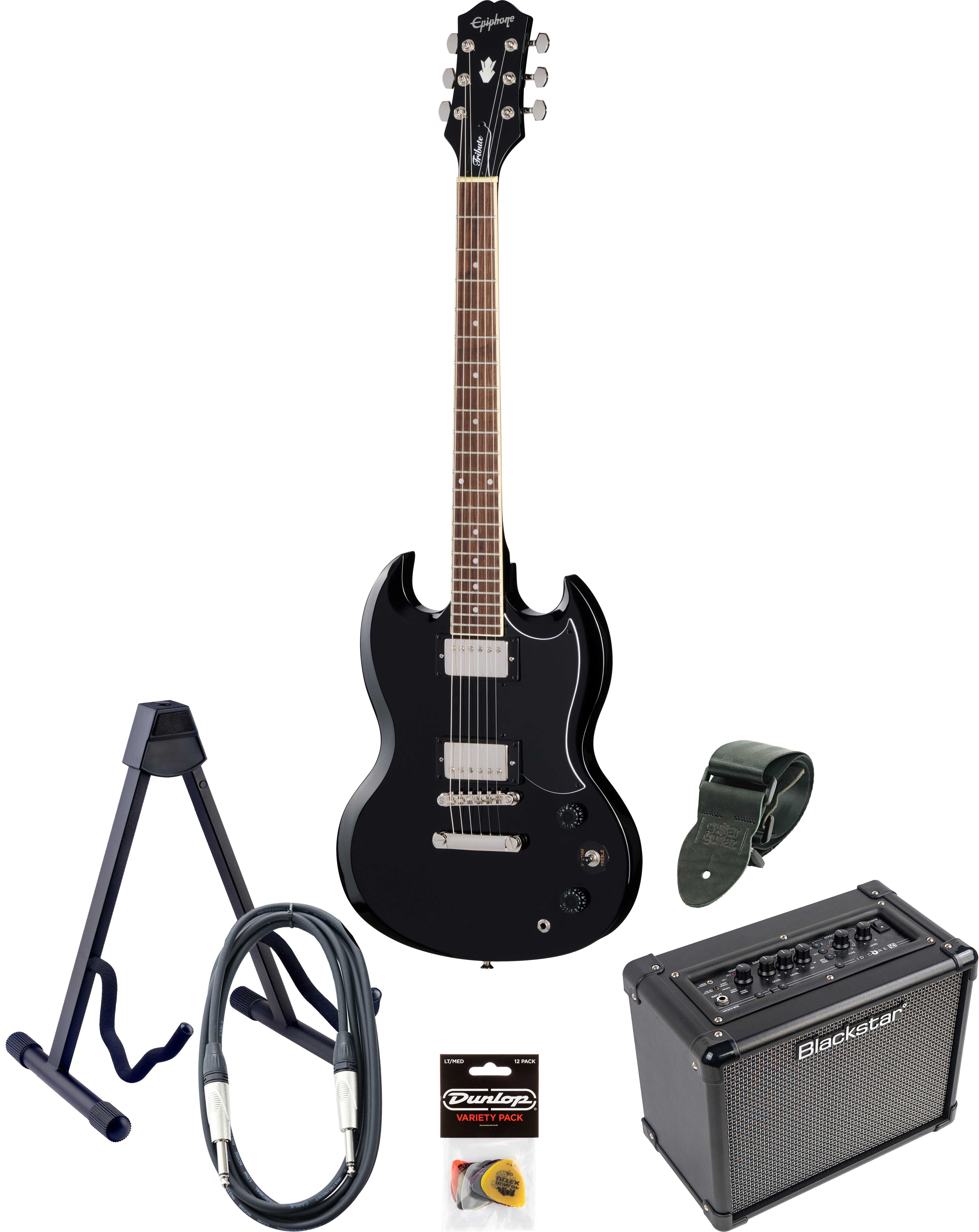 Epiphone SG Tribute & ID Core Pack Ebony