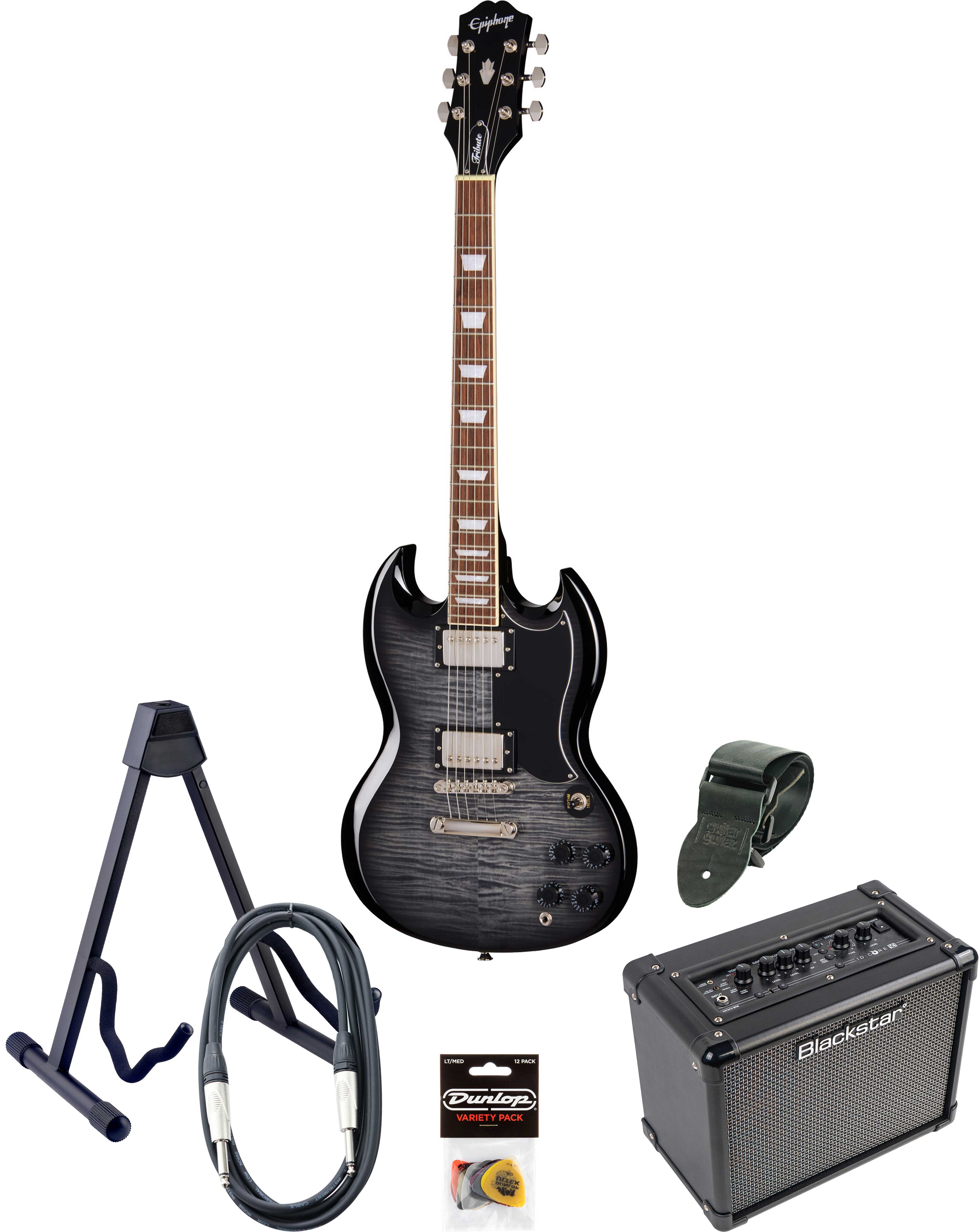 Epiphone SG Tribute Plus & ID Core Pack Ebony Burst