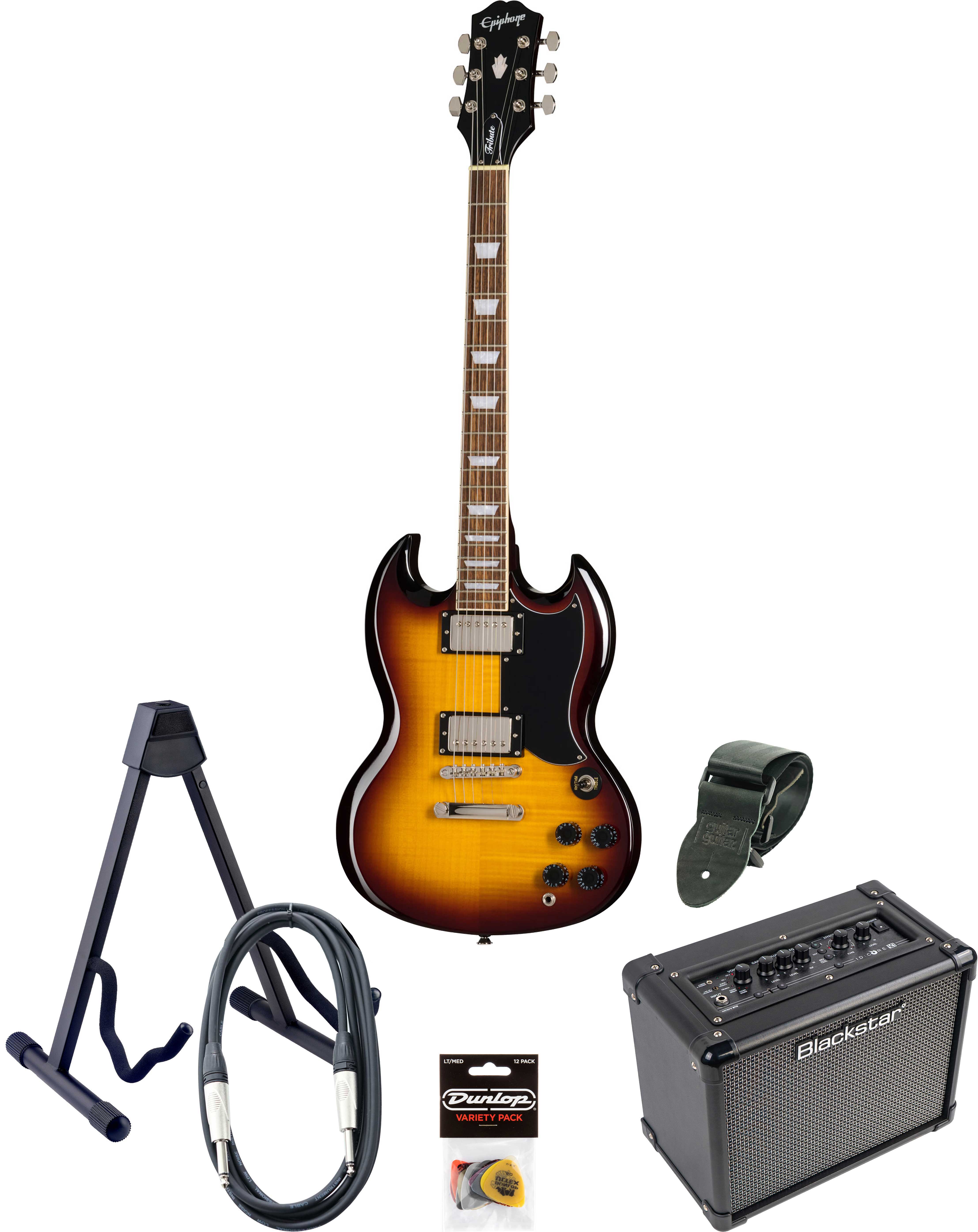 Epiphone SG Tribute Plus & ID Core Pack Vintage Sunburst