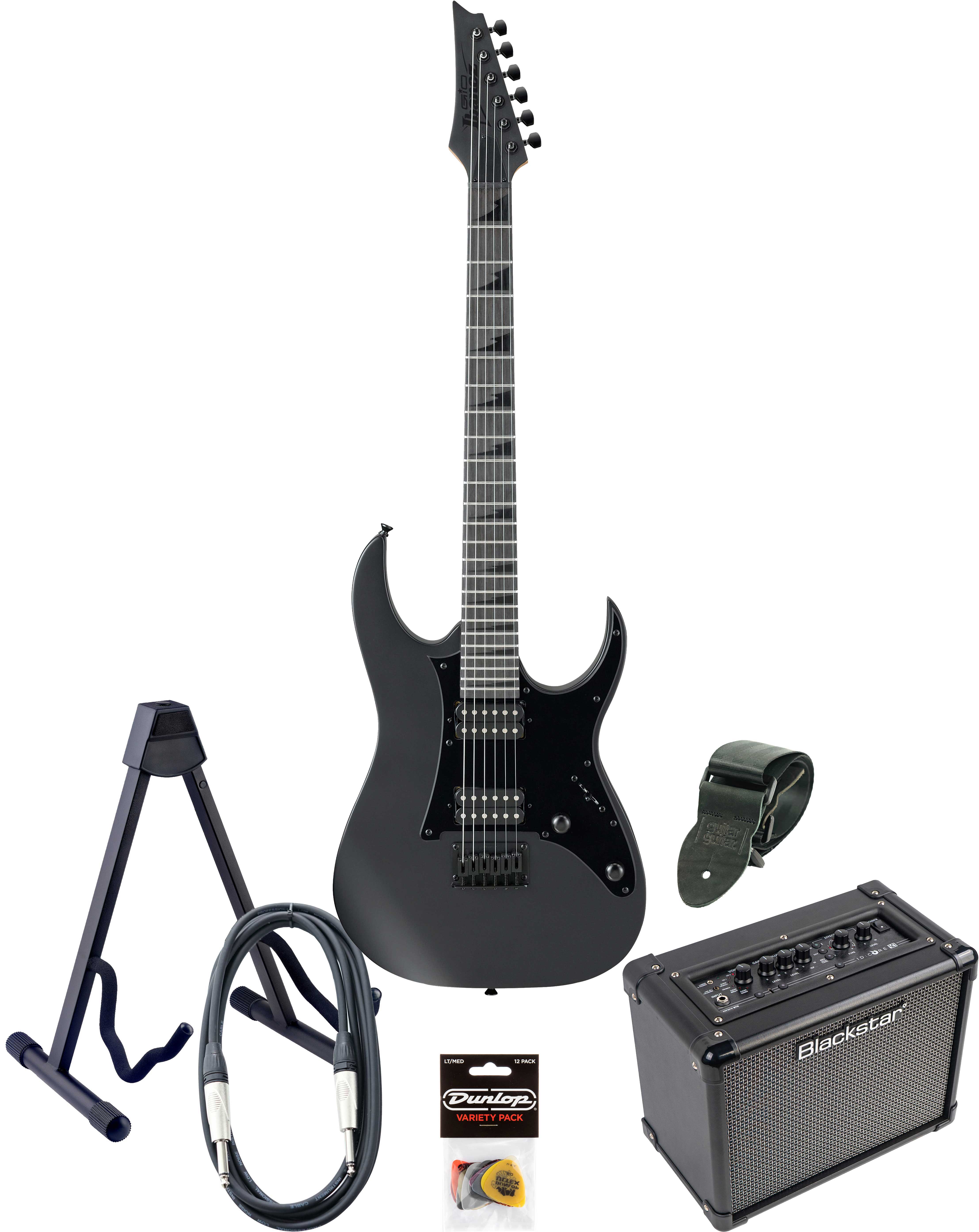 Ibanez Gio GRGR131EX & ID Core Pack Black Flat
