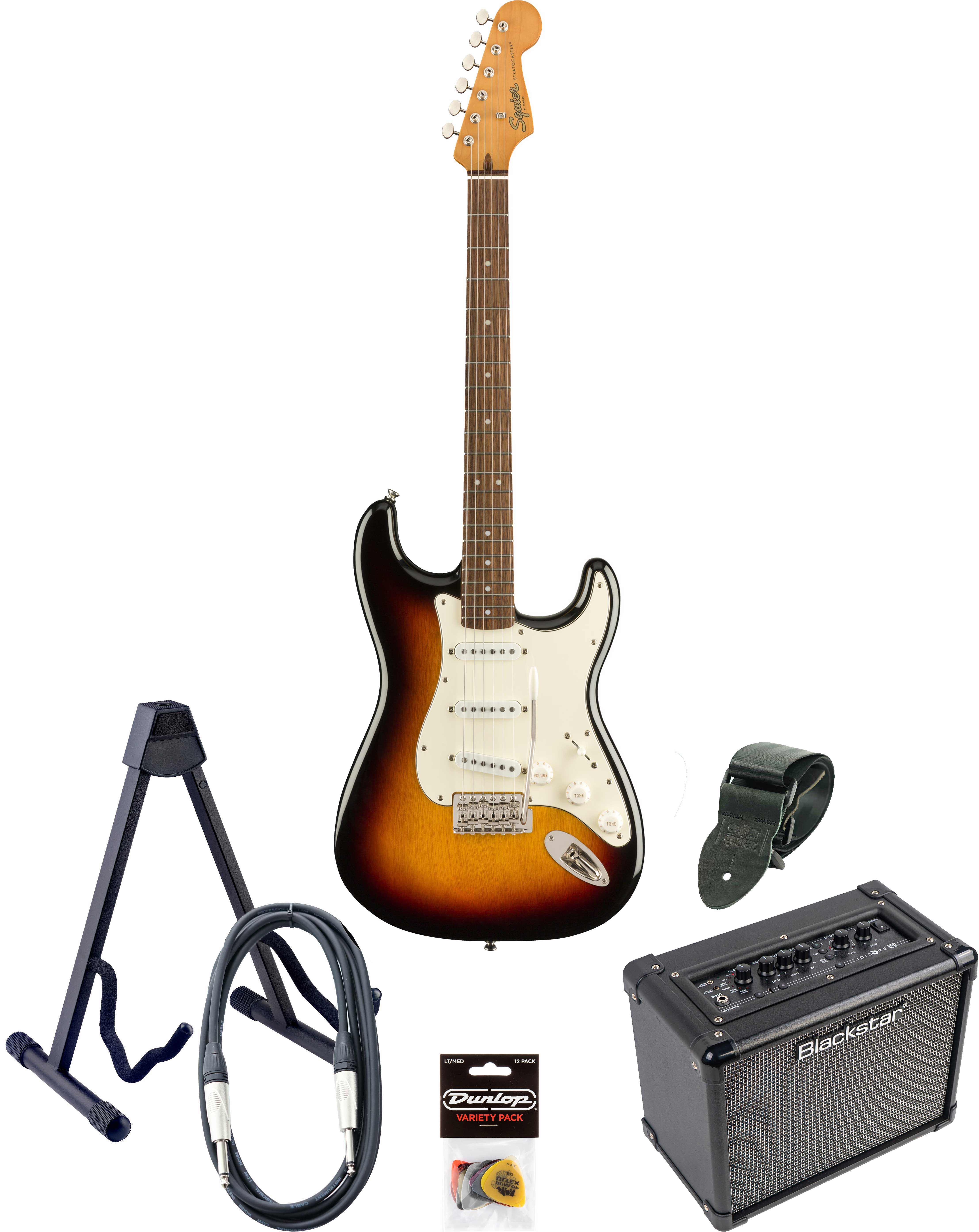 Squier Classic Vibe 60s Stratocaster & ID Core Pack 3 Tone Sunburst