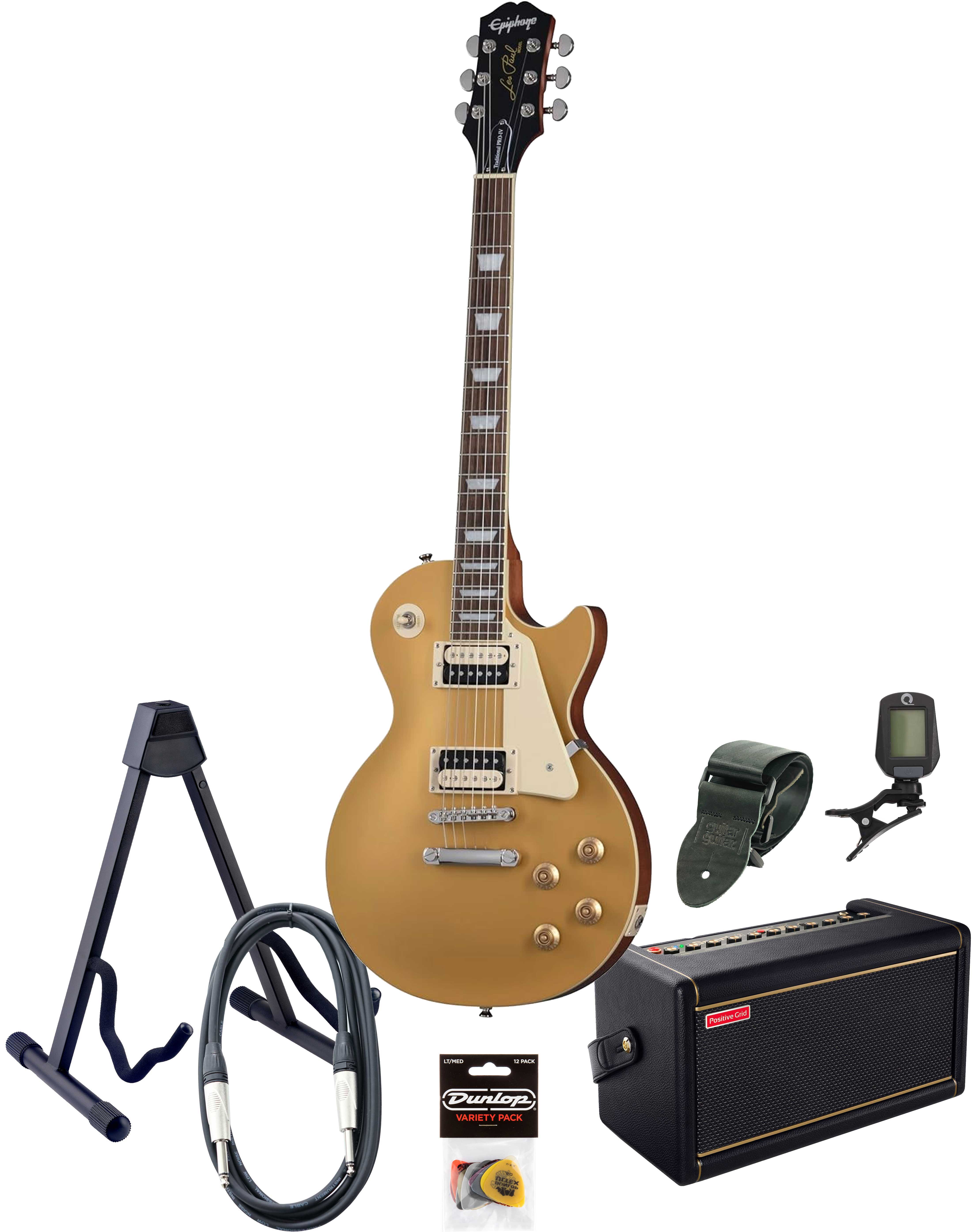 Epiphone Les Paul Traditional & Spark 2 Pack Goldtop