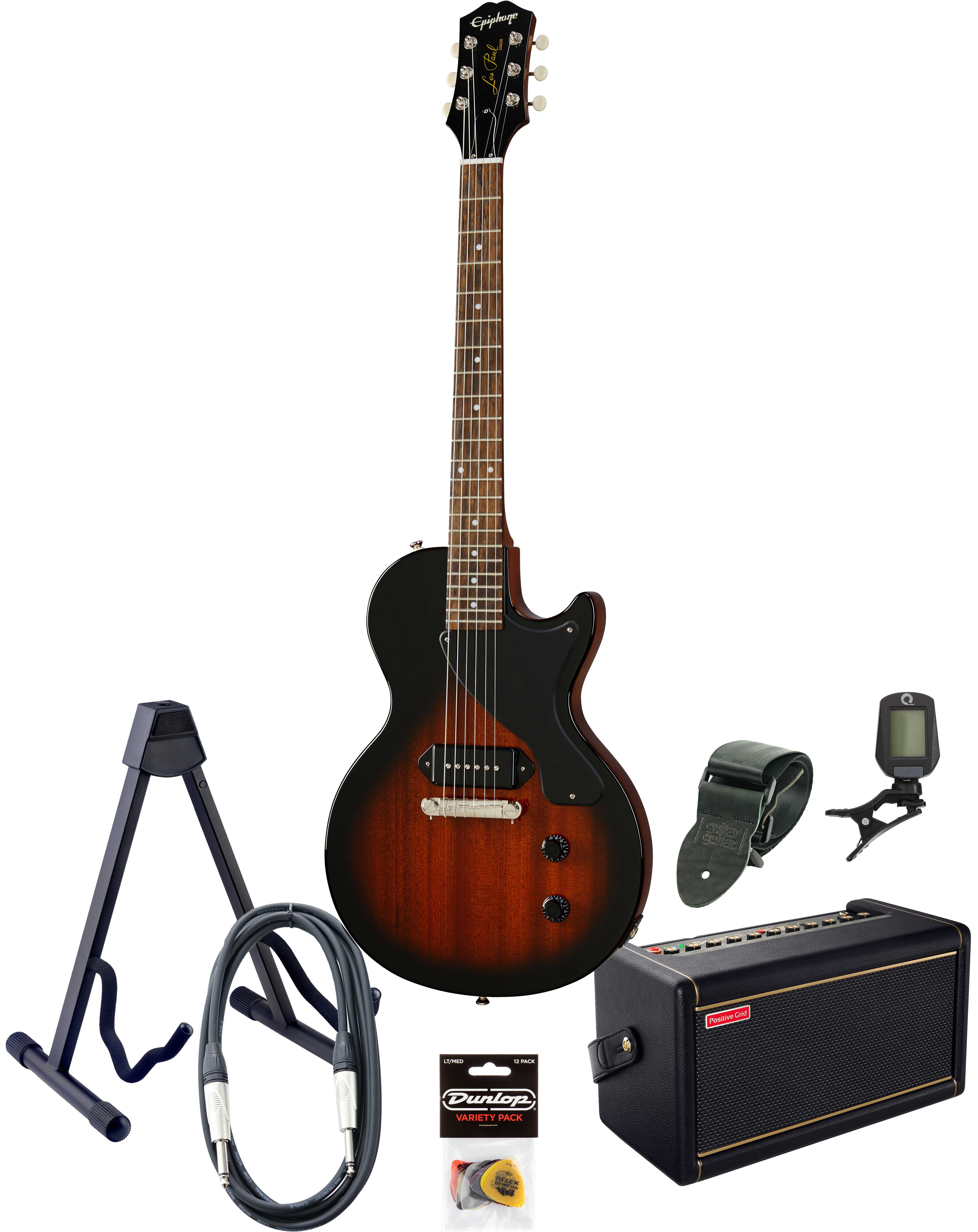 Epiphone Les Paul Junior & Spark 2 Pack Vintage Sunburst