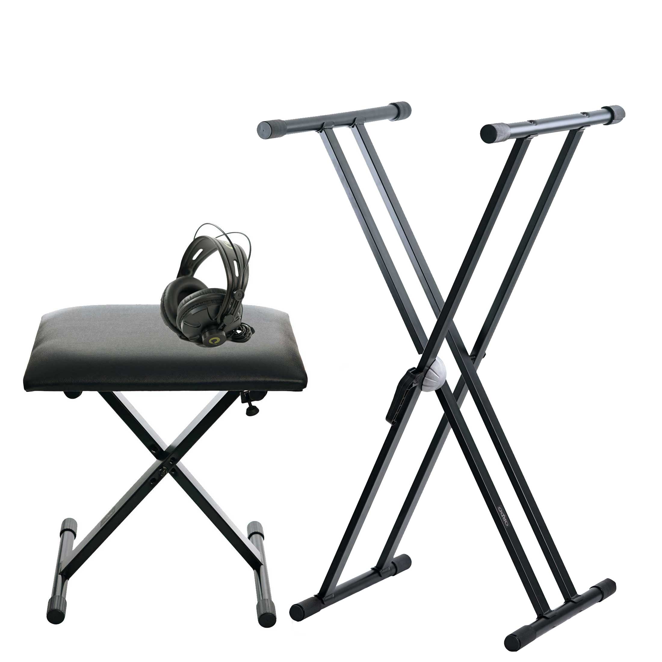 Ordo Double Braced Keyboard Stand Bundle