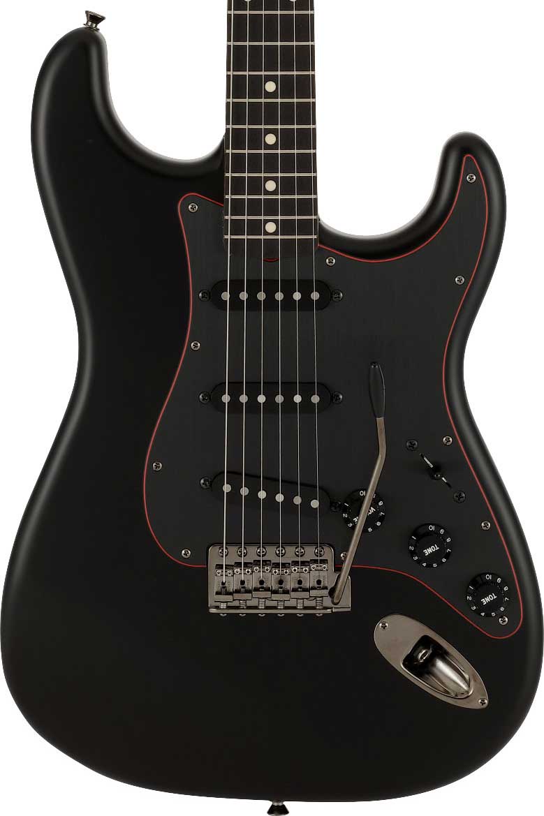 Stratocaster Pickguard HSS US 3 plis noir