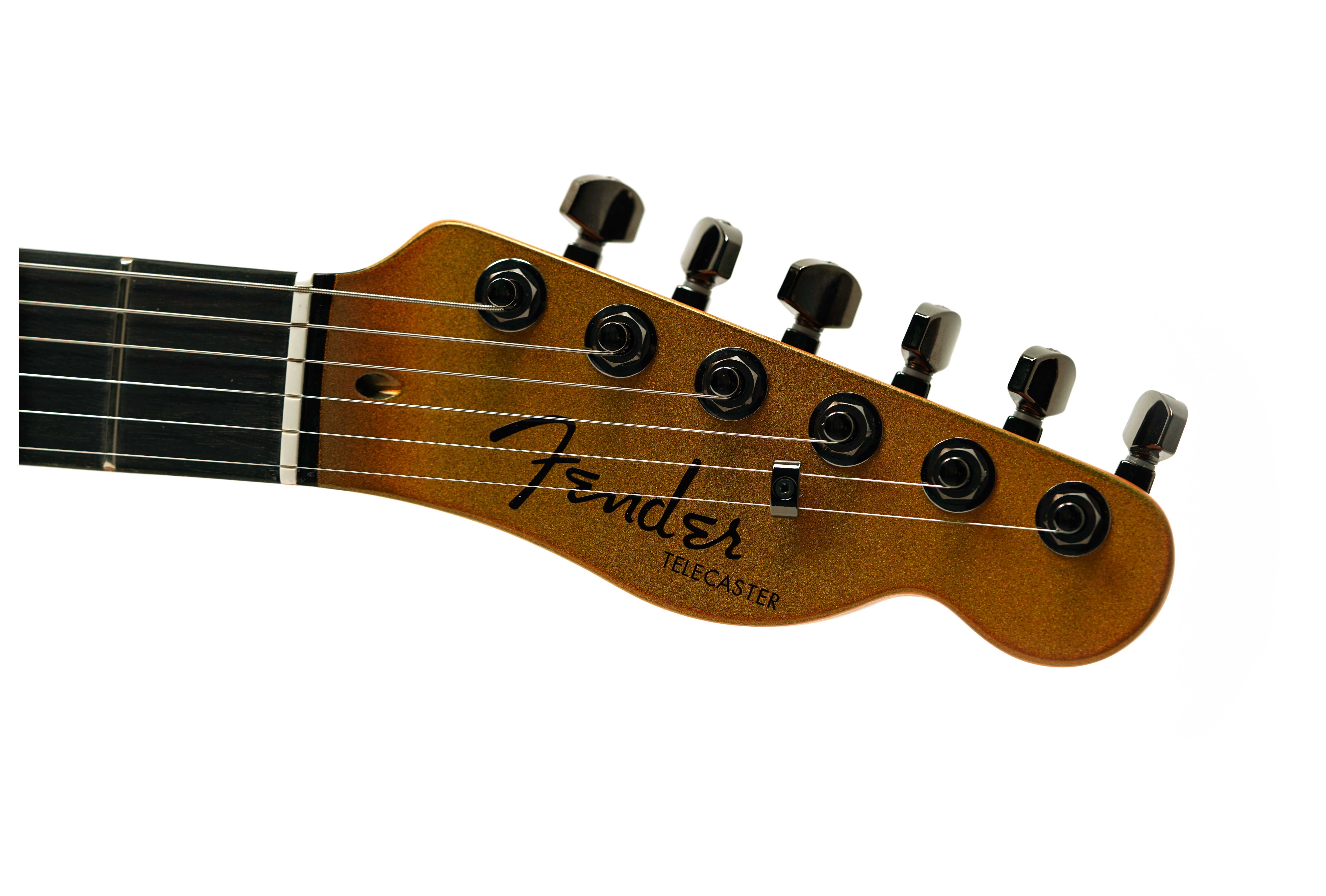 Fender 75th Anniversary American Ultra II Telecaster Liquid Gold Ebony Fingerboard #US25020337