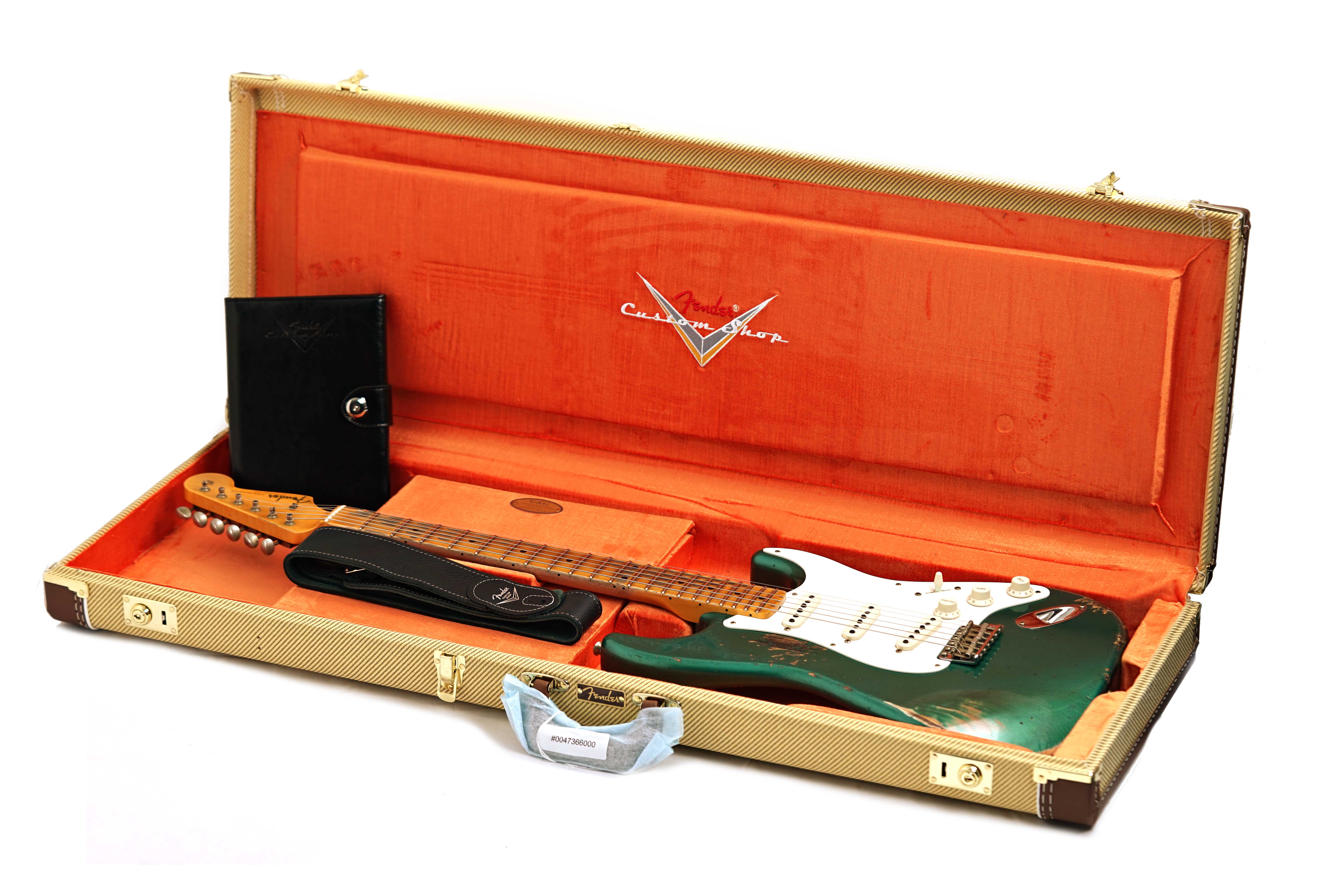 Fender Custom Shop 1957 Stratocaster Heavy Relic Aged Sherwood Green Metallic #R148334