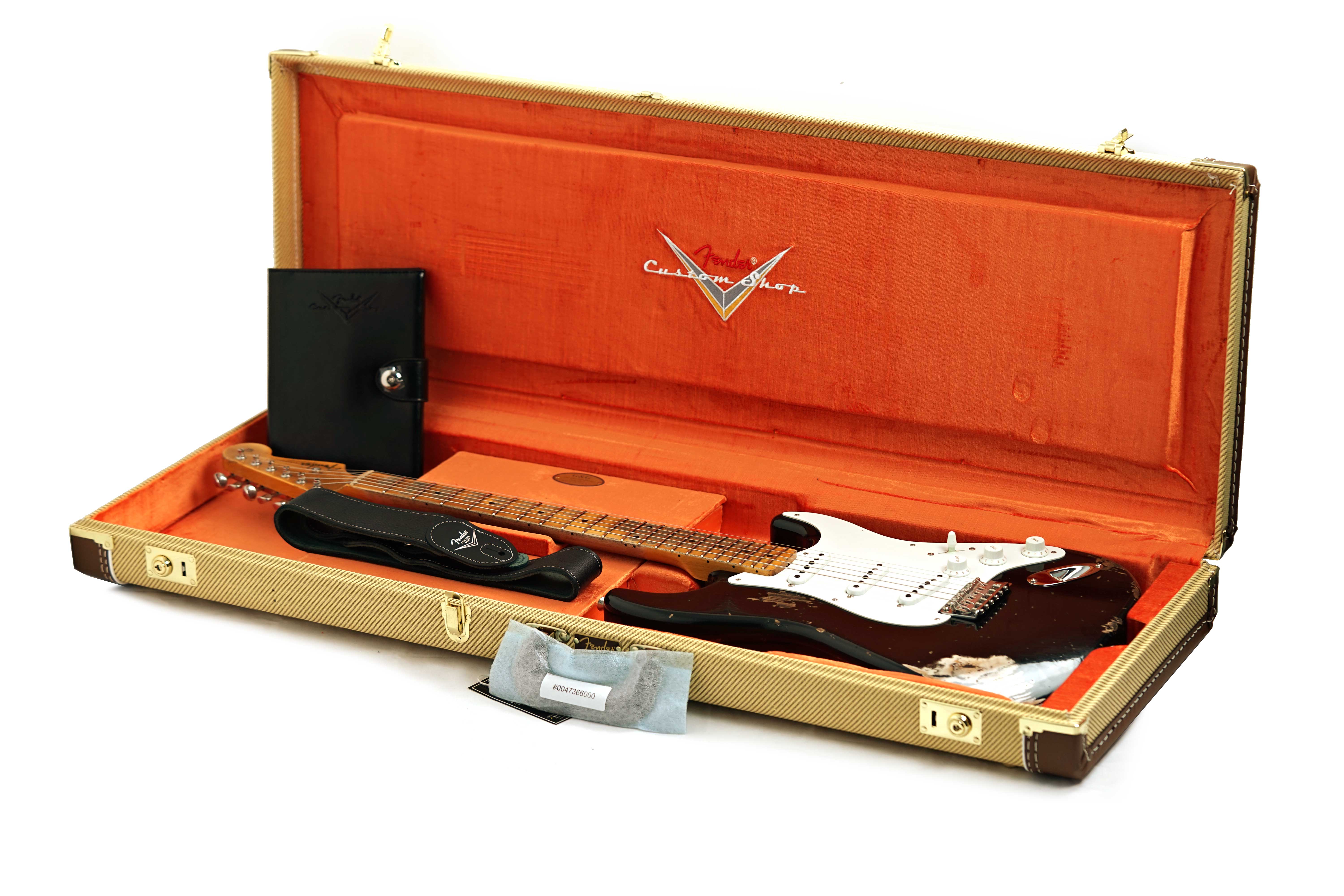 Fender Custom Shop 1955 Stratocaster Heavy Relic Black #CZ589818
