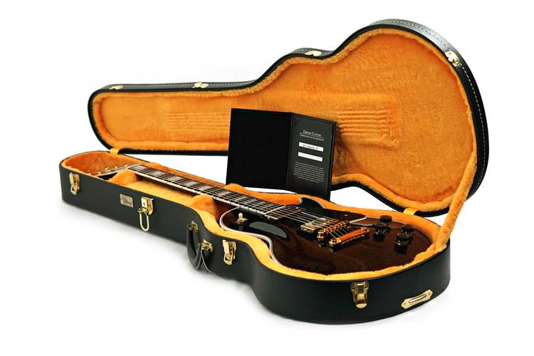 Gibson Custom Shop Dealer Select Les Paul Custom Trans Black #CS502275 Gibson Custom Shop Dealer Select Les Paul Custom Trans Black #CS502275