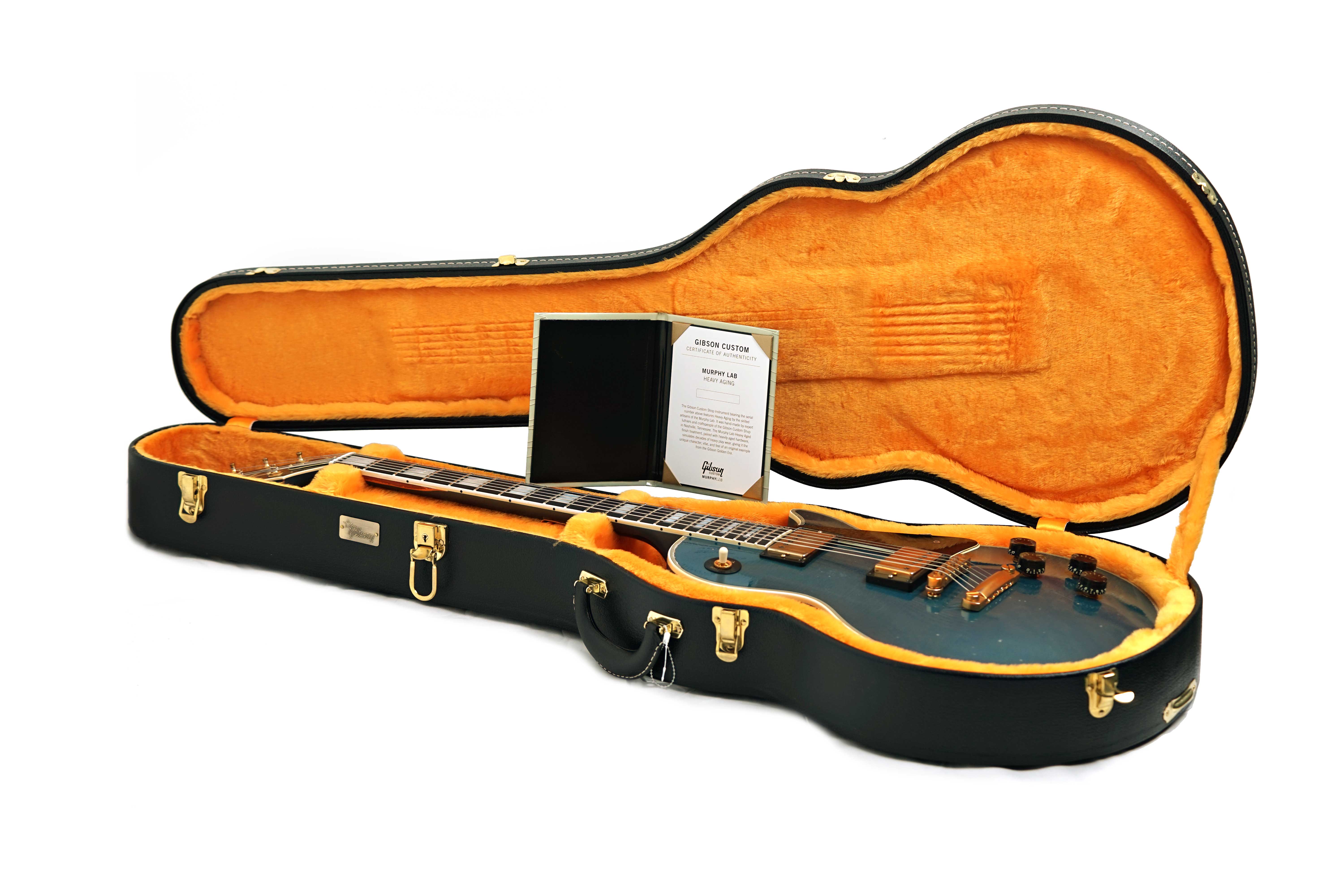 Gibson Custom Shop Dealer Select Les Paul Custom Antique Pelham Blue Murphy Lab Heavy Aged #CS502849