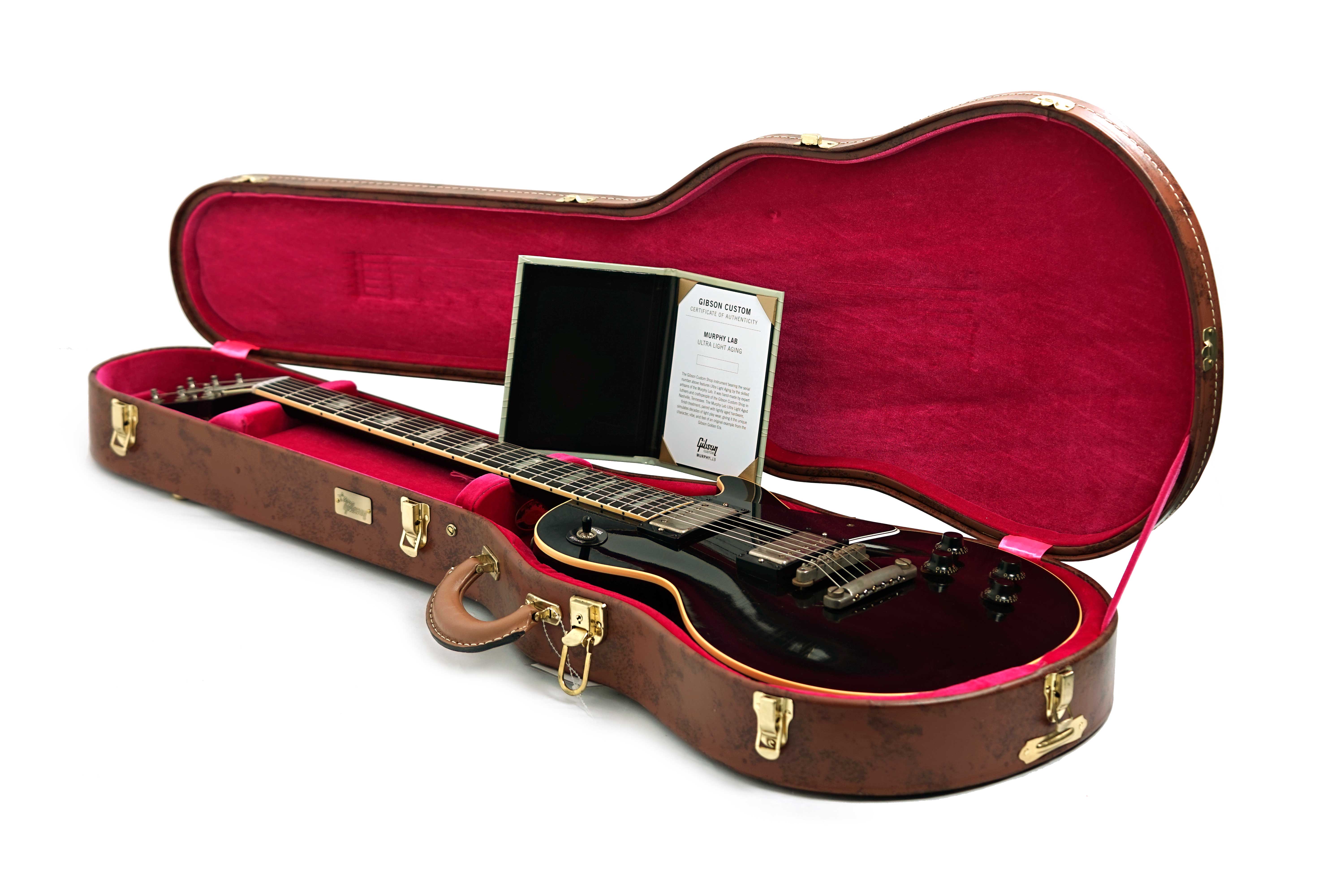 Gibson Custom Shop Dealer Select 1957 Les Paul Standard Ebony Murphy Lab Ultra Light Aged #751462