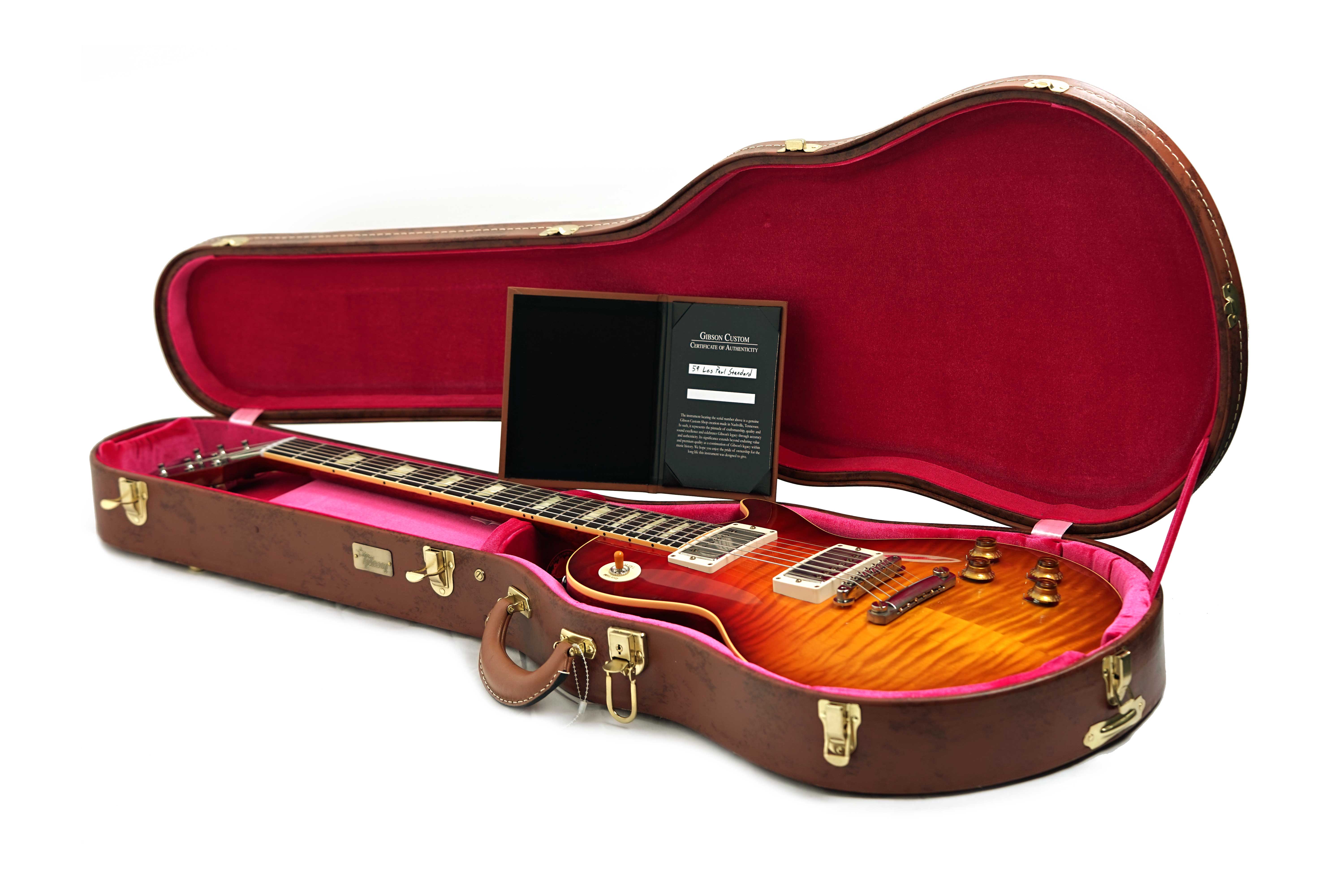 Gibson Custom Shop Dealer Select 1959 Les Paul Standard VOS Dark Cherry Tea Burst Fade #953087