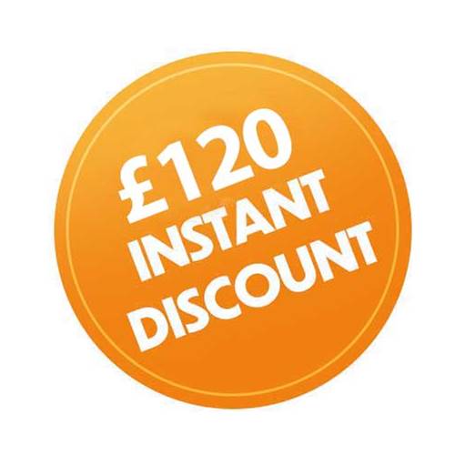 Giftcard £120 Instant Discount Giftcard £120 Instant Discount